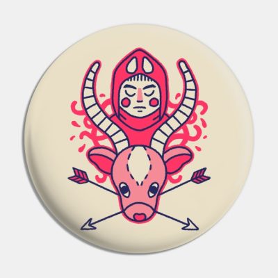 Elk Rider Pin Official Studio Ghibli Merch