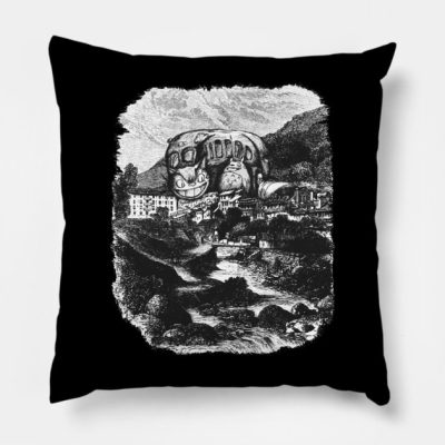 The Cat Bus Throw Pillow Official Studio Ghibli Merch