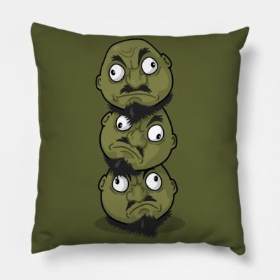 Kashira Three Heads Throw Pillow Official Studio Ghibli Merch