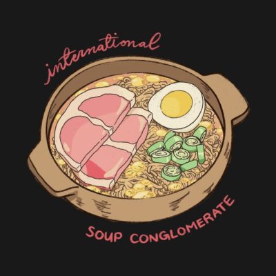 International Soup Conglomerate Logo Throw Pillow Official Studio Ghibli Merch