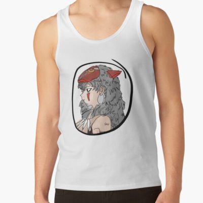 Mononoke (Burgundy Background) Tank Top Official Studio Ghibli Merch