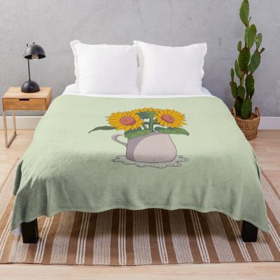 Kiki’S Delivery Service Flower Bouquet Movie Art Throw Blanket Official Studio Ghibli Merch