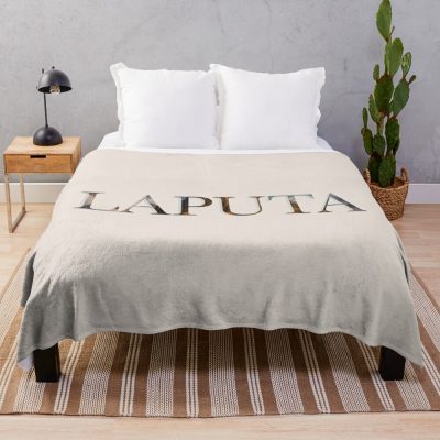 Castle In The Sky Laputa Movie Art Throw Blanket Official Studio Ghibli Merch