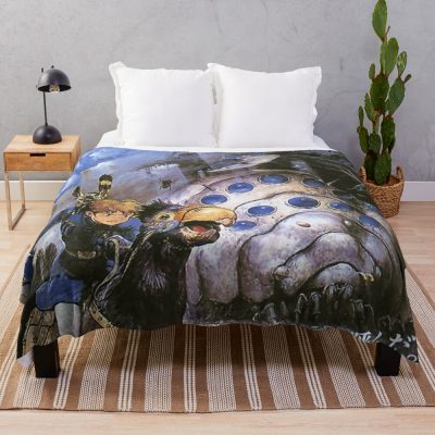 Vintage I Nausicaä Of The Valley Of The Wind Posters Throw Blanket Official Studio Ghibli Merch