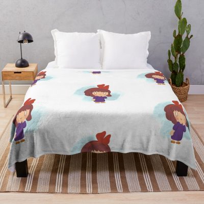 Little Kiki Throw Blanket Official Studio Ghibli Merch