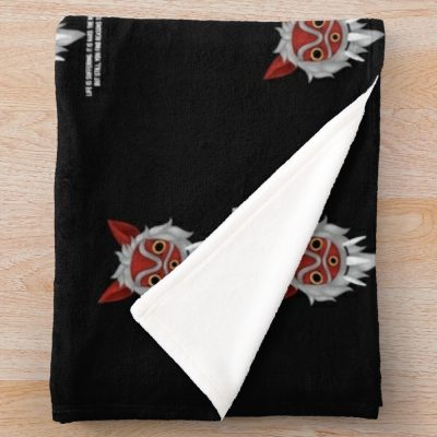 Princess Mononoke Quote Graphic Throw Blanket Official Studio Ghibli Merch