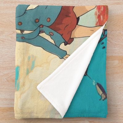 Howls Moving Throw Blanket Official Studio Ghibli Merch