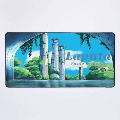 Laputa Castle In The Sky, Hidden Landscape Mouse Pad Official Cow Anime Merch