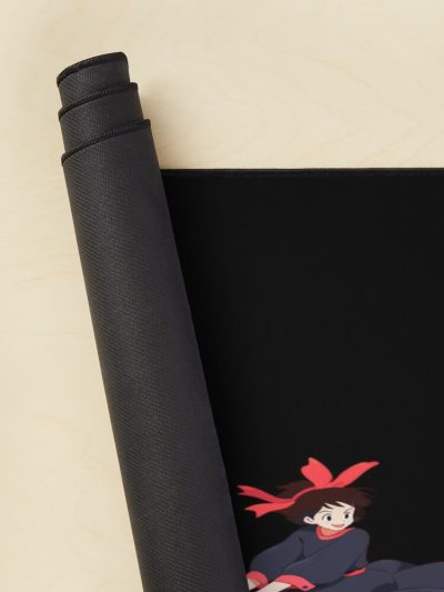 Anime Witch Girl Riding A Broomstick Mouse Pad Official Cow Anime Merch